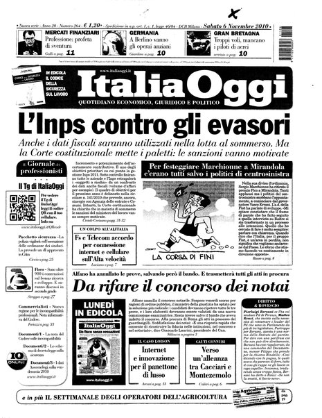 Italia oggi : quotidiano di economia finanza e politica